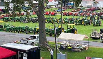 Tractors at the Fairfield County Fairgrounds